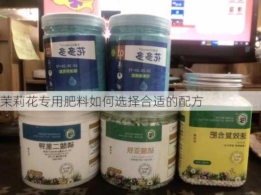 茉莉花专用肥料如何选择合适的配方