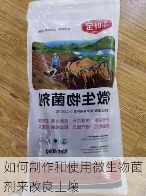 如何制作和使用微生物菌剂来改良土壤