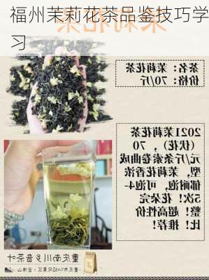 福州茉莉花茶品鉴技巧学习