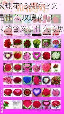 玫瑰花13朵的含义是什么,玫瑰花13朵的含义是什么意思