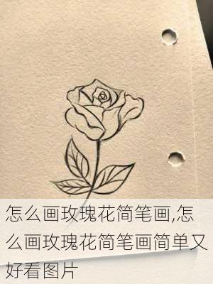 怎么画玫瑰花简笔画,怎么画玫瑰花简笔画简单又好看图片