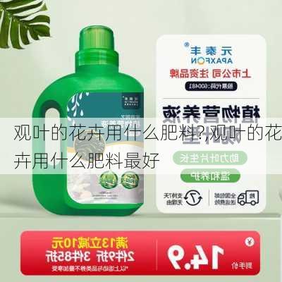 观叶的花卉用什么肥料?,观叶的花卉用什么肥料最好