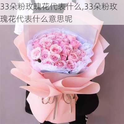 33朵粉玫瑰花代表什么,33朵粉玫瑰花代表什么意思呢