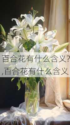 百合花有什么含义?,百合花有什么含义