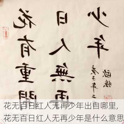 花无百日红人无再少年出自哪里,花无百日红人无再少年是什么意思