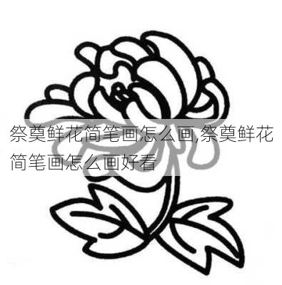 祭奠鲜花简笔画怎么画,祭奠鲜花简笔画怎么画好看