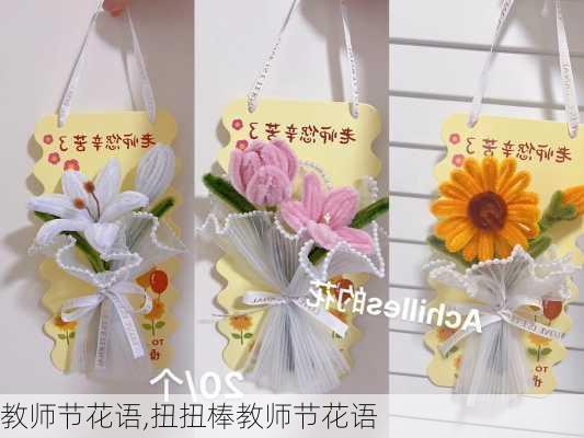 教师节花语,扭扭棒教师节花语