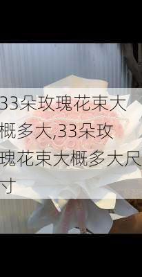 33朵玫瑰花束大概多大,33朵玫瑰花束大概多大尺寸