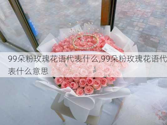 99朵粉玫瑰花语代表什么,99朵粉玫瑰花语代表什么意思