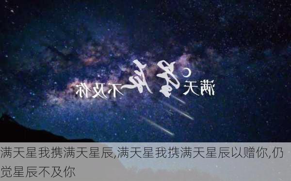 满天星我携满天星辰,满天星我携满天星辰以赠你,仍觉星辰不及你