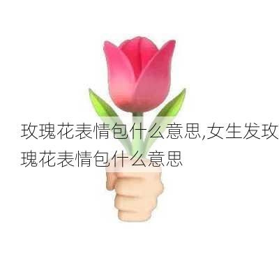 玫瑰花表情包什么意思,女生发玫瑰花表情包什么意思