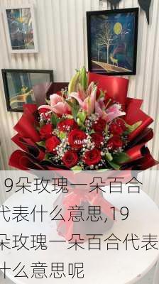 19朵玫瑰一朵百合代表什么意思,19朵玫瑰一朵百合代表什么意思呢