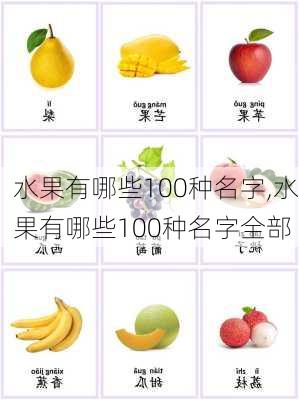 水果有哪些100种名字,水果有哪些100种名字全部