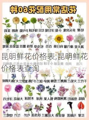 昆明鲜花价格表,昆明鲜花价格表查询