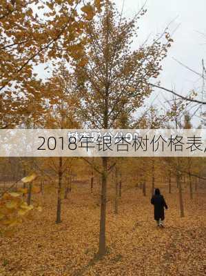 2018年银杏树价格表,