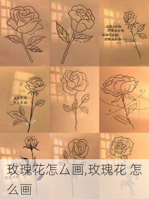 玫瑰花怎厶画,玫瑰花 怎么画