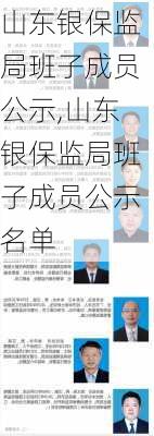 山东银保监局班子成员公示,山东银保监局班子成员公示名单